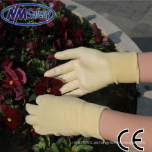 NMSAFETY 15G forro de poliéster nitrilo transparente para guantes de protección para las manos